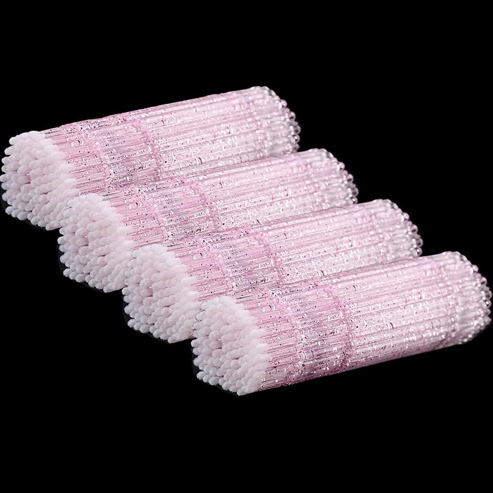 FOMIYES 200pcs Disposable Eyelash Extension Micro Brushes - Mascara & Eye Makeup Cleaning Wands for Professional Salon & Home Use