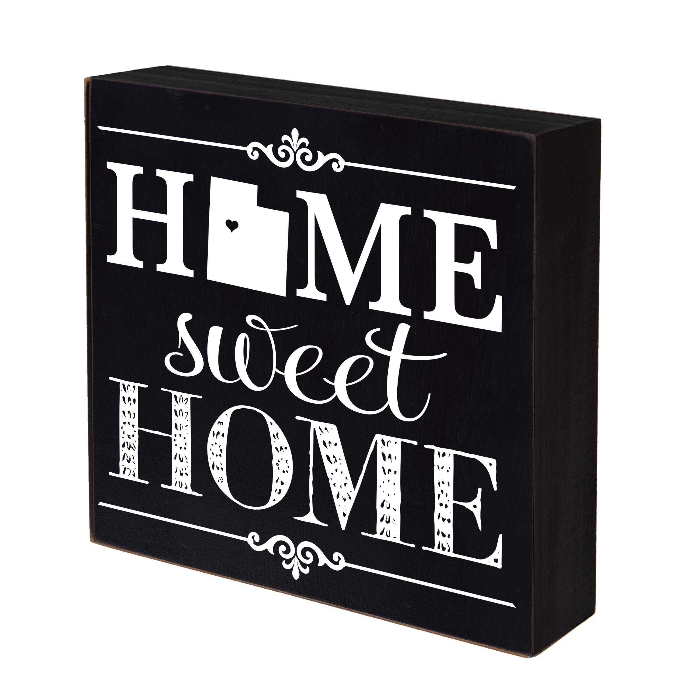 LifeSong Milestones Utah Home State Shadow Box - 6x6 Black Wooden Wall Decor for Family & Housewarming Gifts | Perfect for Home Sweet Home Displays, Shelf Decor, and Anniversary Celebrations
