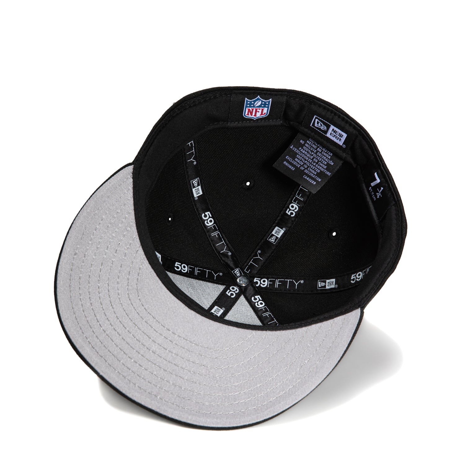 New Era 59Fifty Arizona Cardinals Snapback Hat - Black, Metallic Silver & Red | NFL Officially Licensed Adjustable Baseball Cap for Men & Women | Perfect for Game Day, Sports Events & Casual Wear