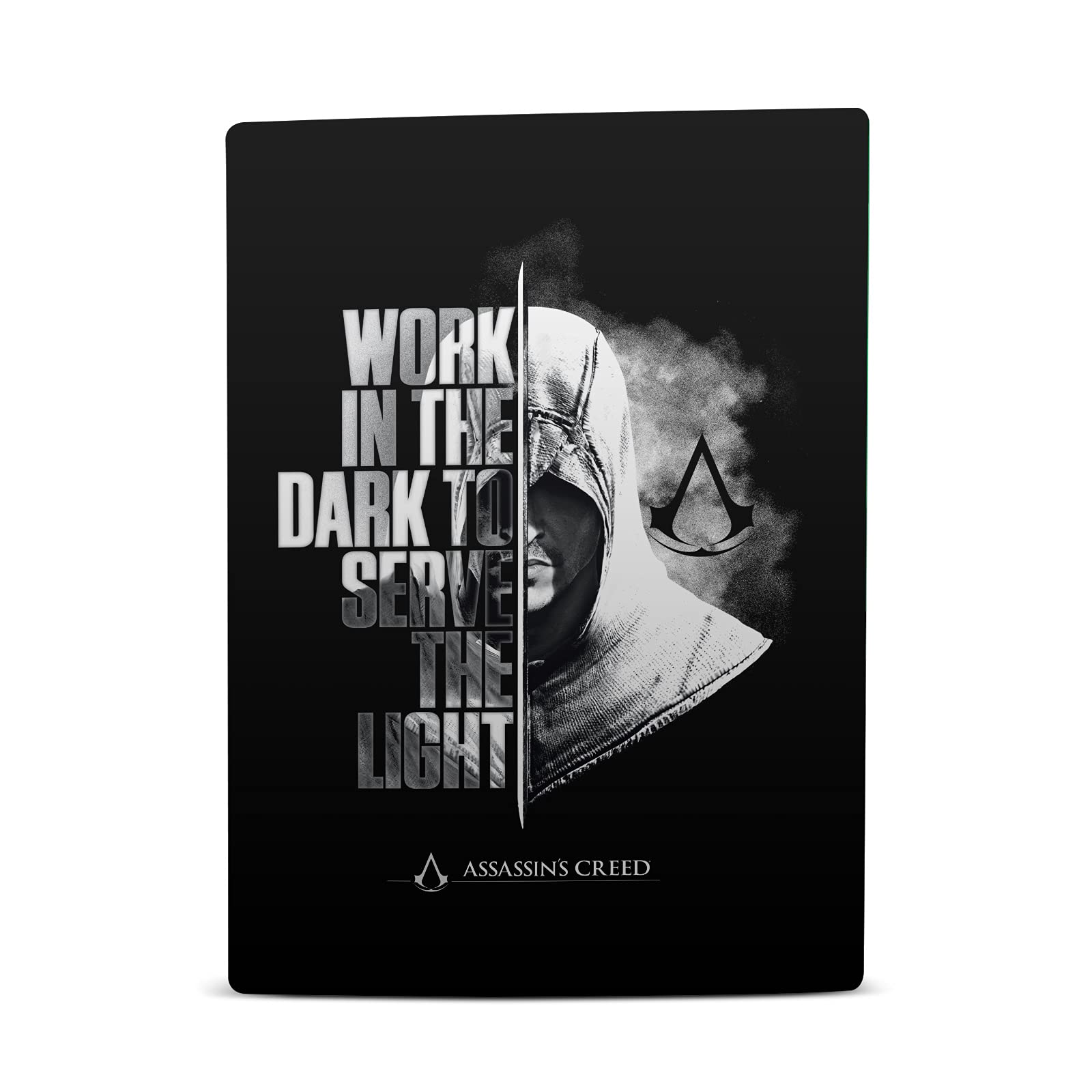 Officially Licensed Assassin's Creed Valhalla Vinyl Skin Cover for Sony PS5 Digital Edition - Protective Gaming Case with Unique Typography Design - Perfect for Gamers & Collectors