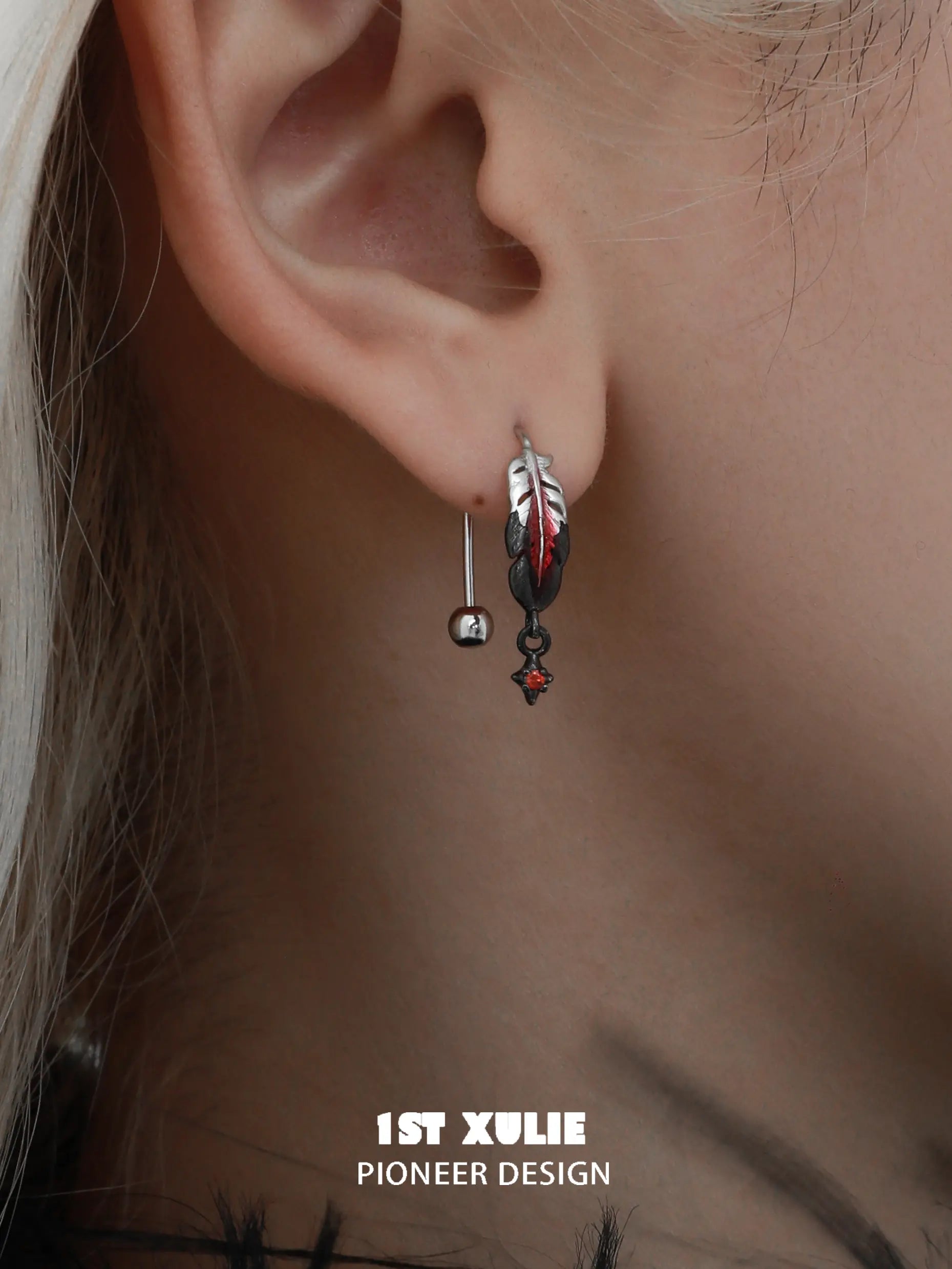 925 Sterling Silver Feather Earrings for Women - Soaring Cranes Design - Lightweight Dangle Earrings for Daily Wear, Parties & Special Occasions