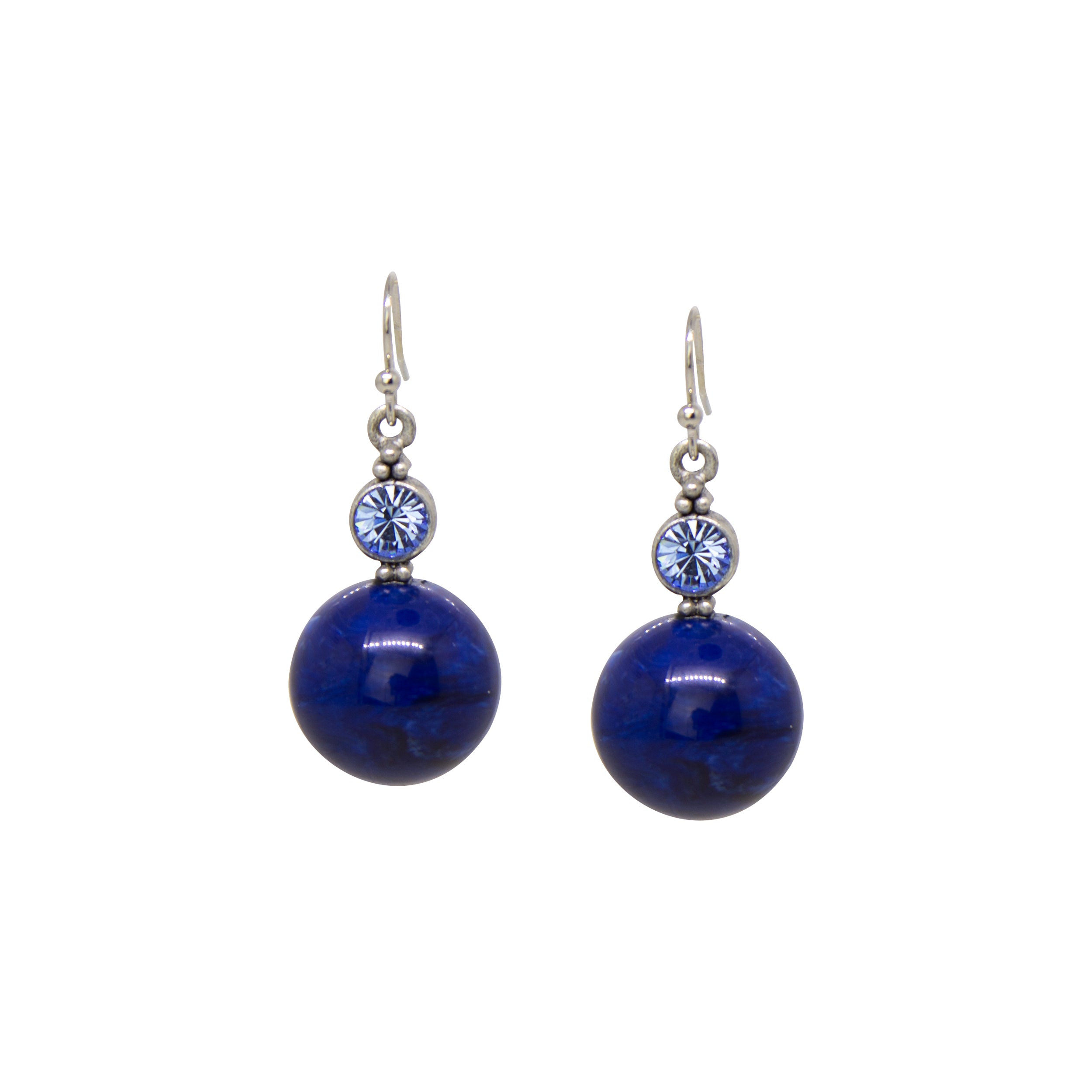 1928 Jewelry Marblesque Baubles & Crystals Drop Earrings - Large Statement Dangle Earrings for Women | Perfect for Parties, Weddings & Evening Events