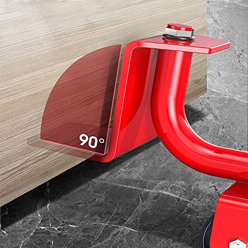 **Professional Heavy Duty Furniture Mover Set - 5-Piece Hand Tool Kit with Multi-Directional Wheels for Smooth Transport | Red | Perfect for Moving Couches, Tables, and Appliances**