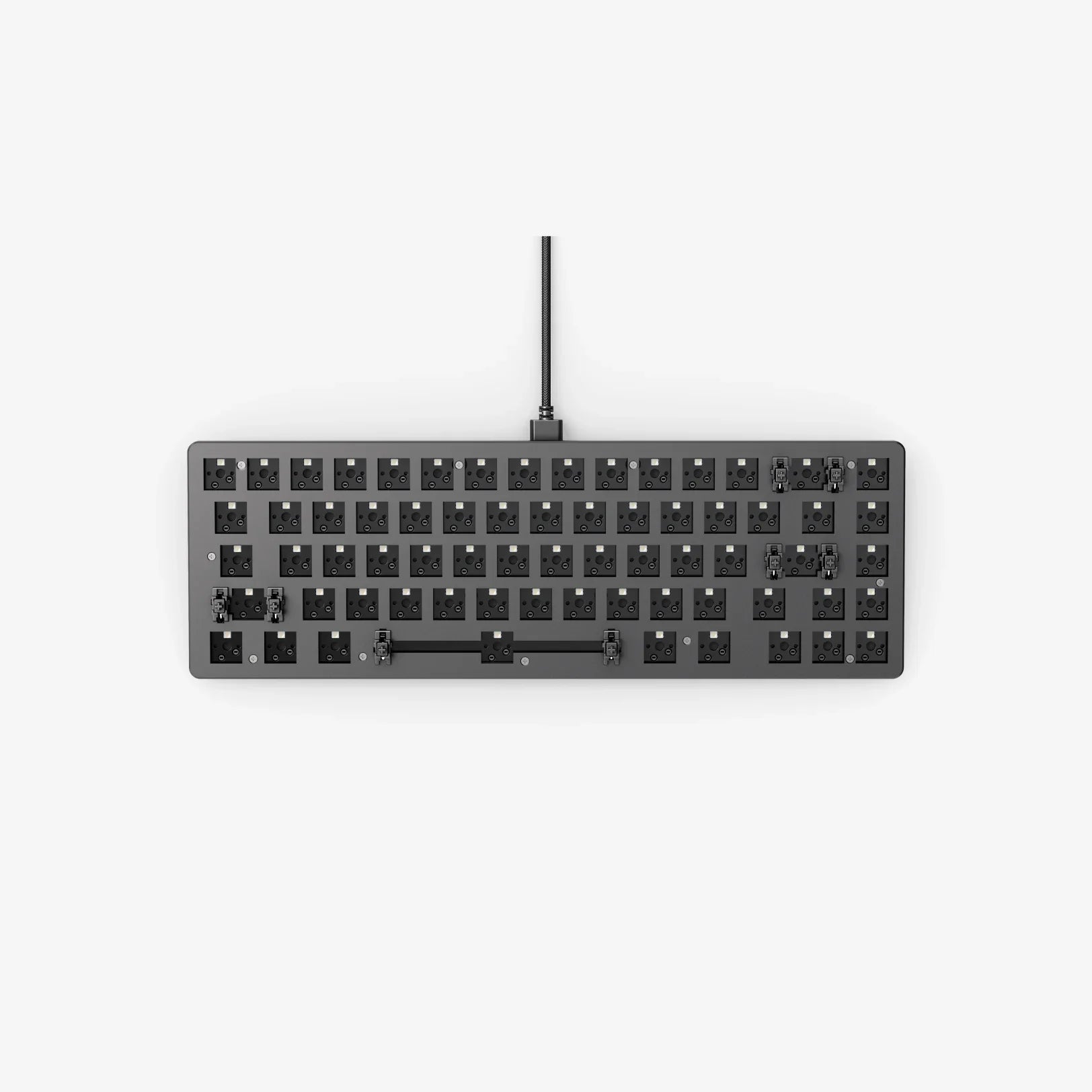 GMMK 2 Barebones 65% Compact Mechanical Keyboard Kit - Hot-Swappable PCB for Custom Gaming & Office Typing Setup