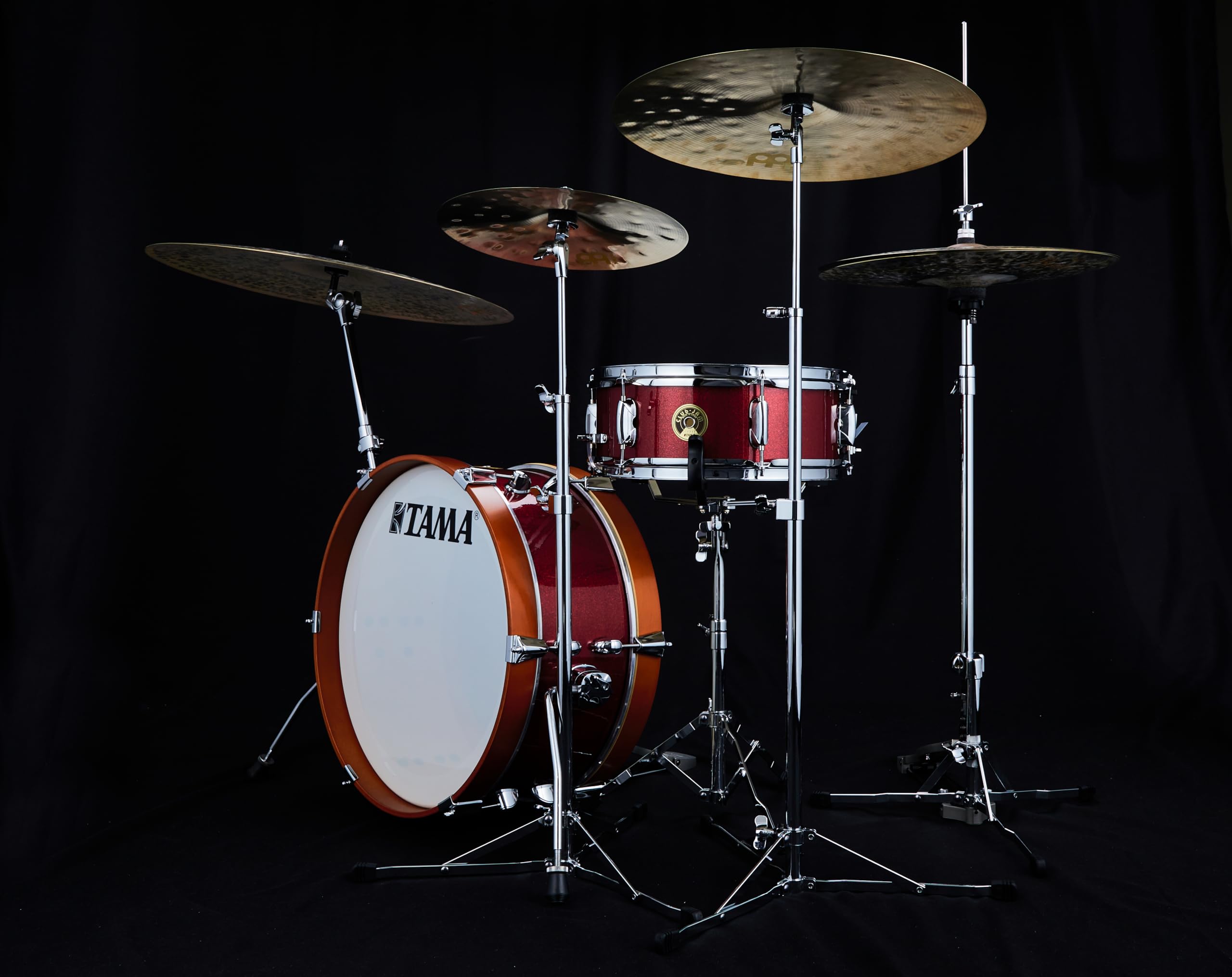 Tama Club-JAM Mini 2-Piece Drum Shell Pack - Candy Apple Mist Finish | Compact Drum Kit for Small Spaces, Practice, and Travel | Perfect for Home Studios, Apartment Drumming, and Portable Performances