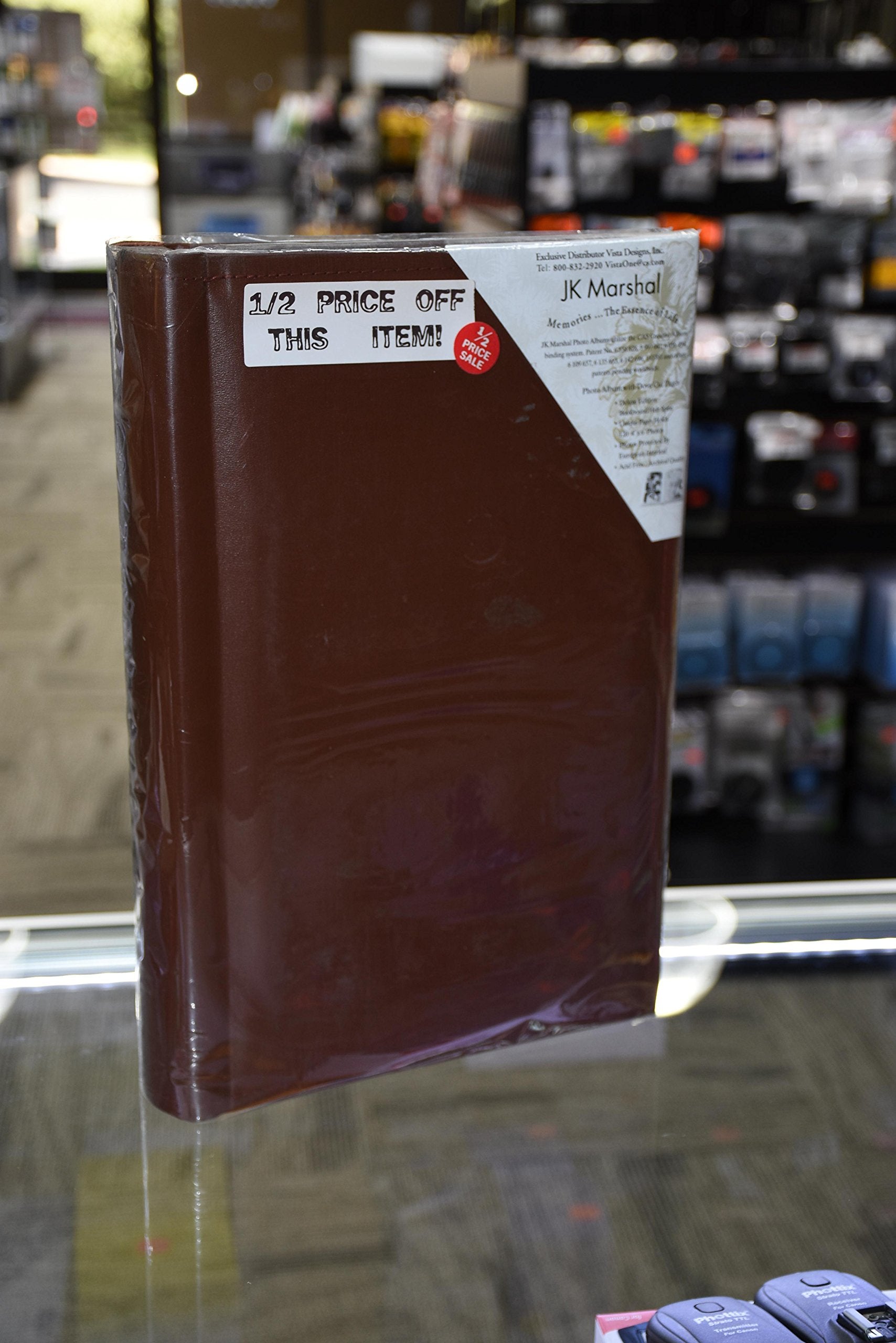 Premium JKM 120 4x6 Leather Bound Photo Album - Elegant Scrapbook for Wedding, Baby & Family Memories - Perfect for Gifts & Home Décor