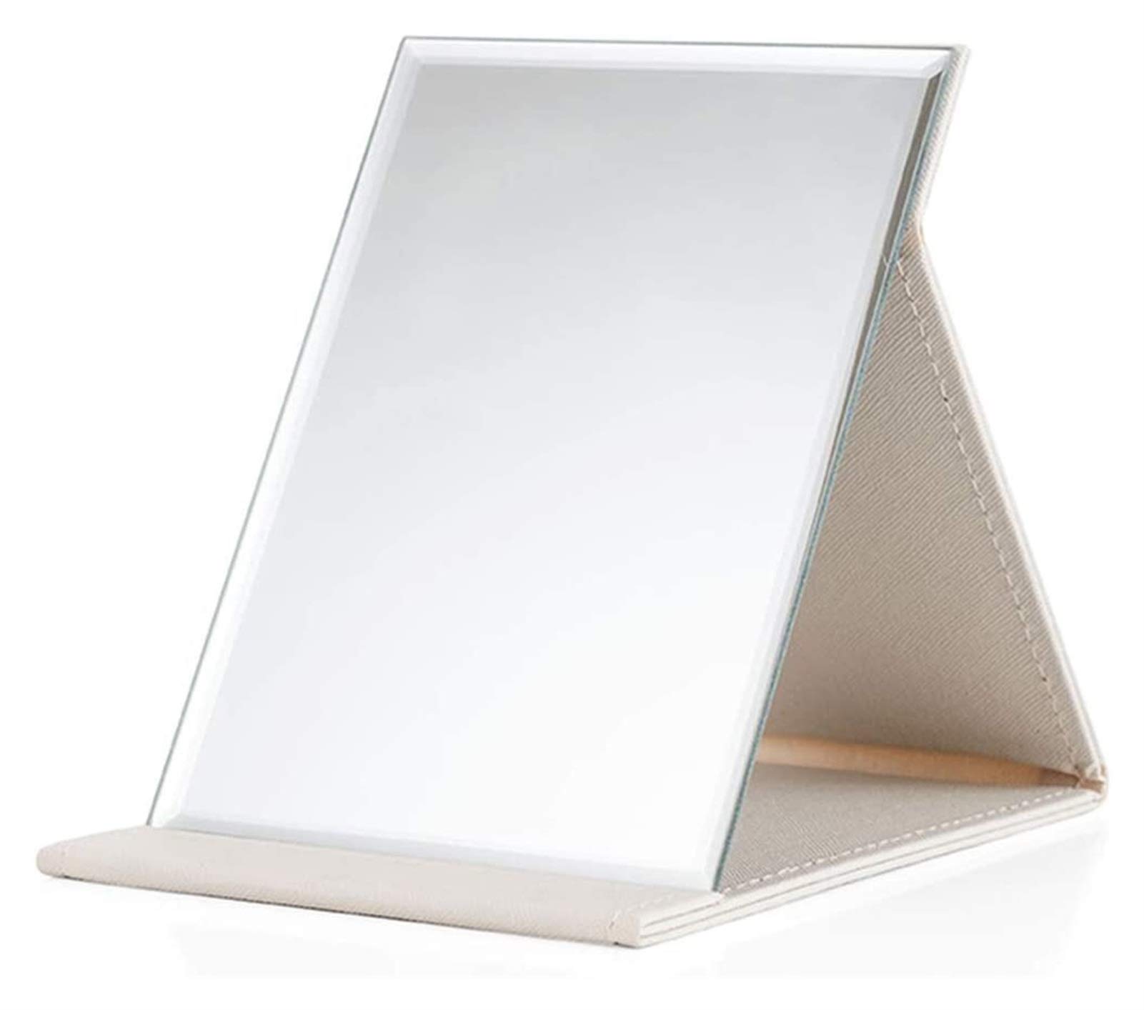 YUESFZ White Vanity Mirror - 15.2x21cm HD Makeup Mirror with Stand, Portable Princess Mirror for Dressing Table, Travel & Home Decor - Perfect for Makeup Application, Salon Styling & Bedroom Decor