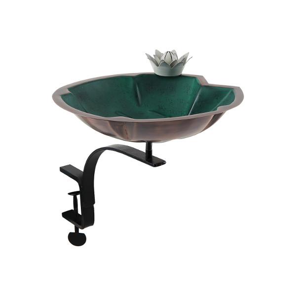 Lilypad Birdbath - Decorative Garden Bird Bath with Natural Leaf Design for Outdoor Bird Watching & Garden Decor