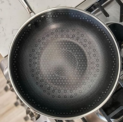 Premium Black Cube Ceramic Non-Stick QR Fry Pan - Healthy Cooking, Even Heat Distribution - Perfect for Sautéing, Frying & Stir-Frying at Home