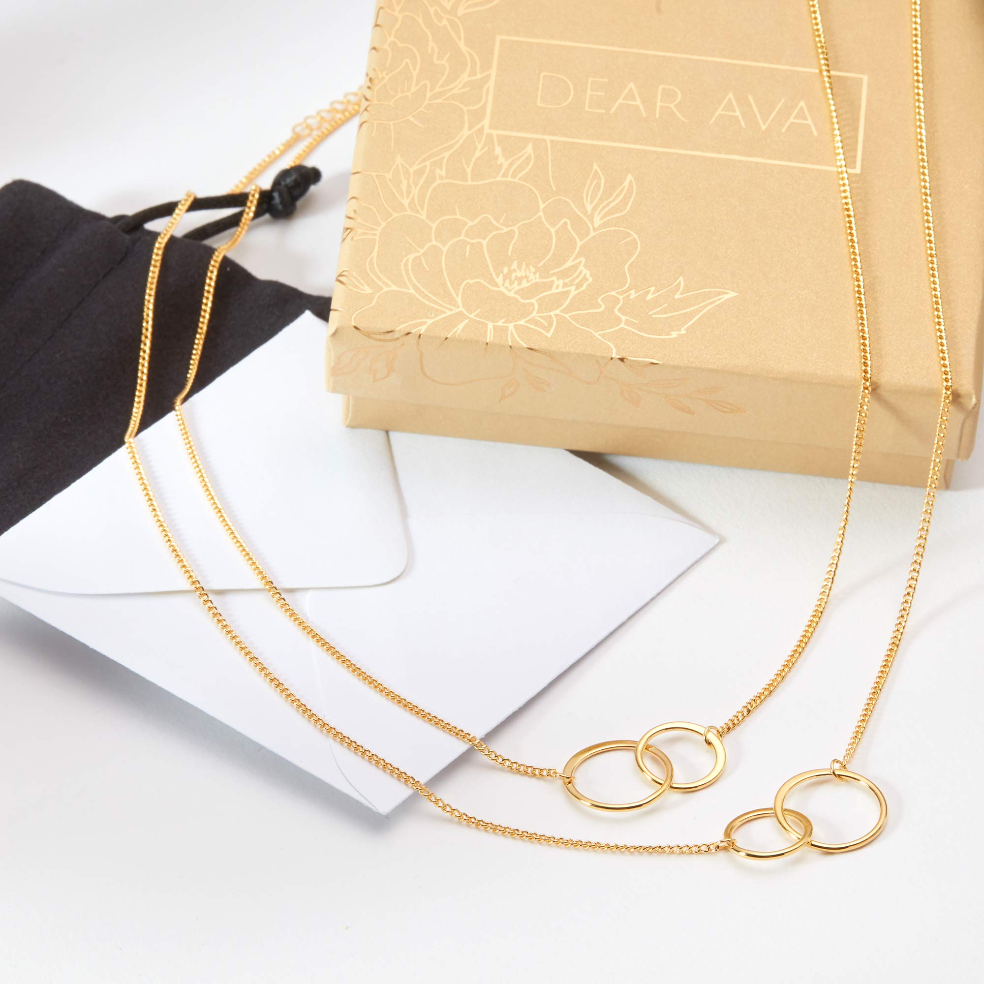 Sister Necklace - Elegant Heart Pendant Jewelry Gift for Birthday, Christmas, Anniversary | Perfect for Sisters, Best Friends & Loved Ones | Wear Daily or for Special Occasions
