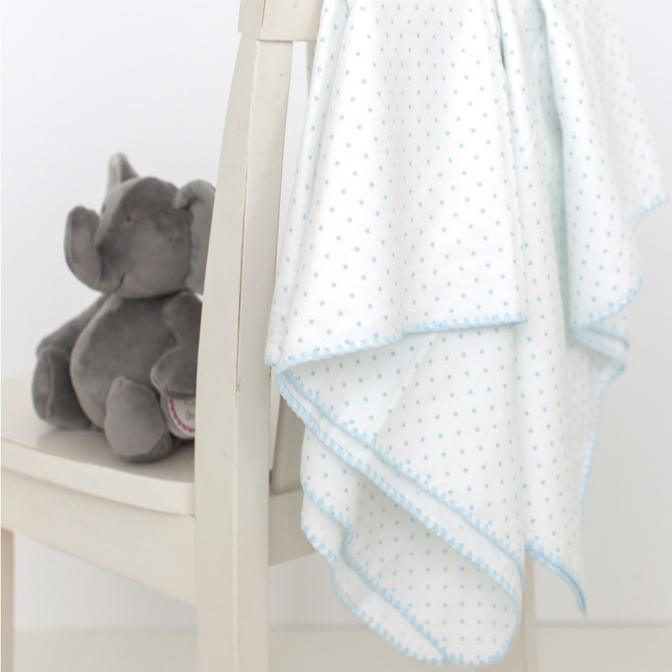 Swaddle Me Baby Blanket Set - Soft Organic Cotton Swaddling Blankets for Newborns (SeaCrystal) - Perfect for Sleeping, Nursing & Comforting Infants