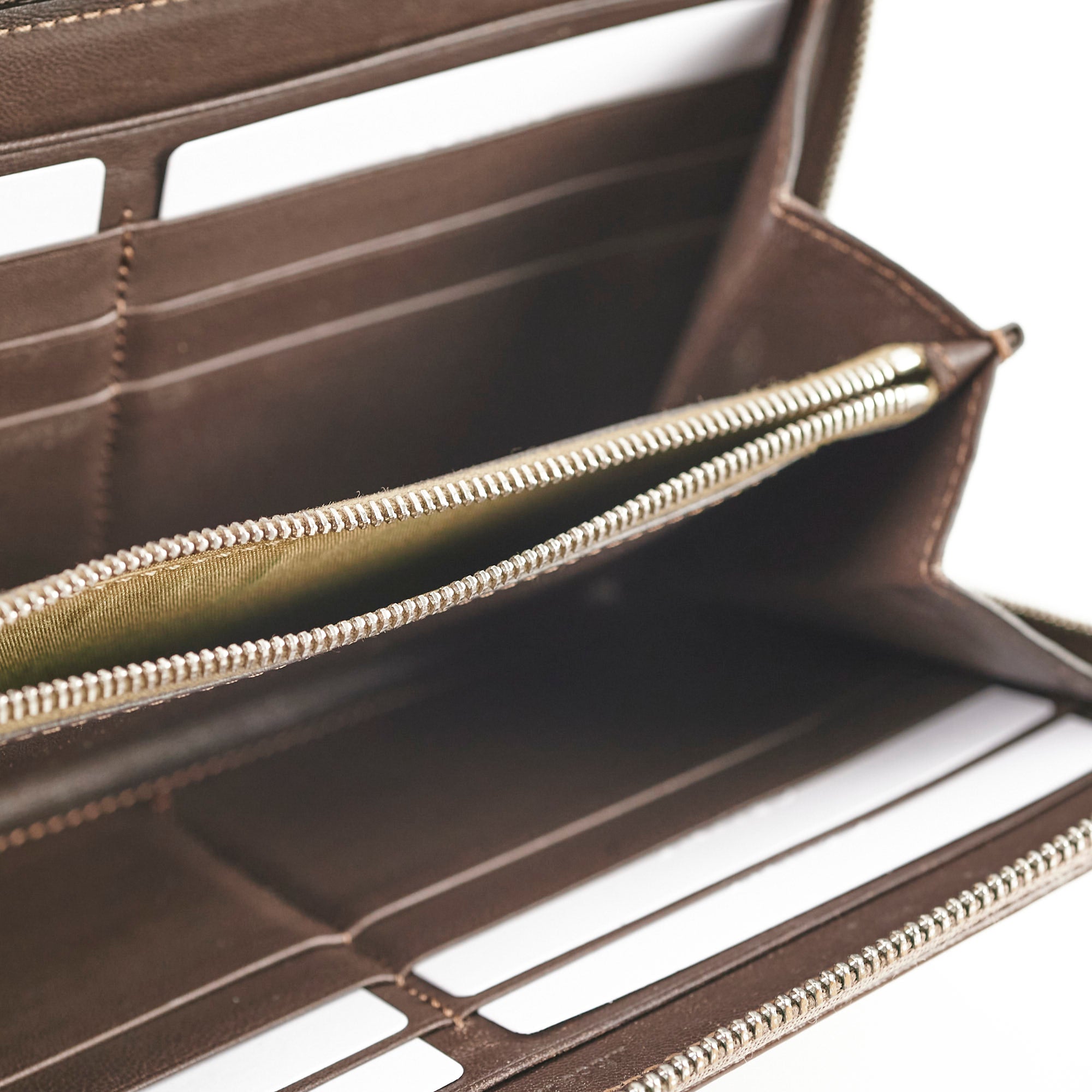 Celine Long Wallet in Dark Beige - Premium Leather Women's Wallet with Multiple Card Slots - Perfect for Everyday Use, Travel & Gift Giving