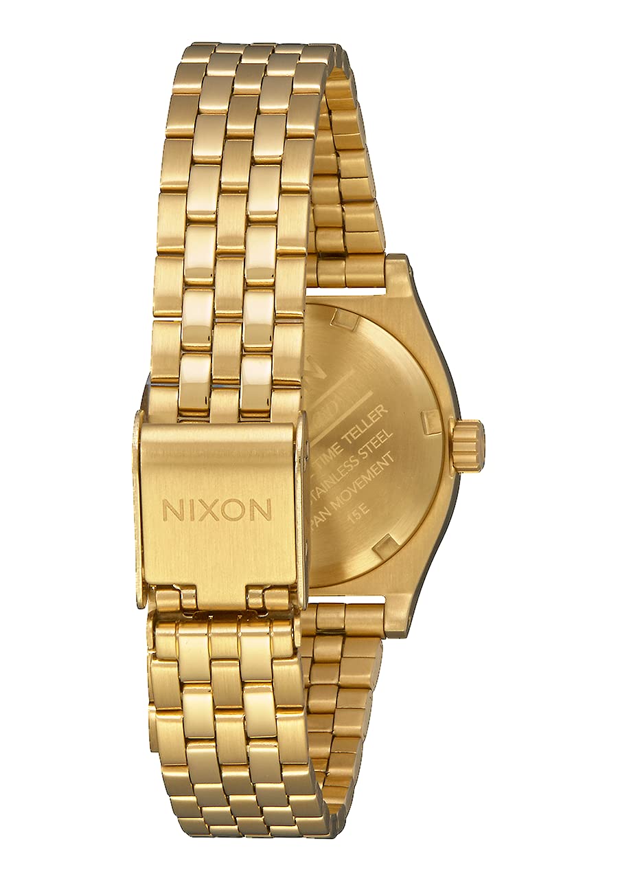 Nixon Women's Small Time Teller Stainless Steel Watch - Elegant & Durable Ladies Wristwatch for Everyday Wear, Office & Casual Outfits