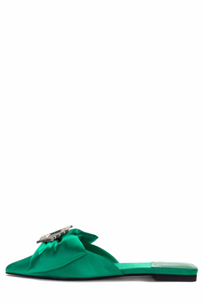Jeffrey Campbell Women's Sit Pretty Green Mule Shoes - Comfortable & Stylish Slip-On for Casual Outings, Work & Everyday Wear