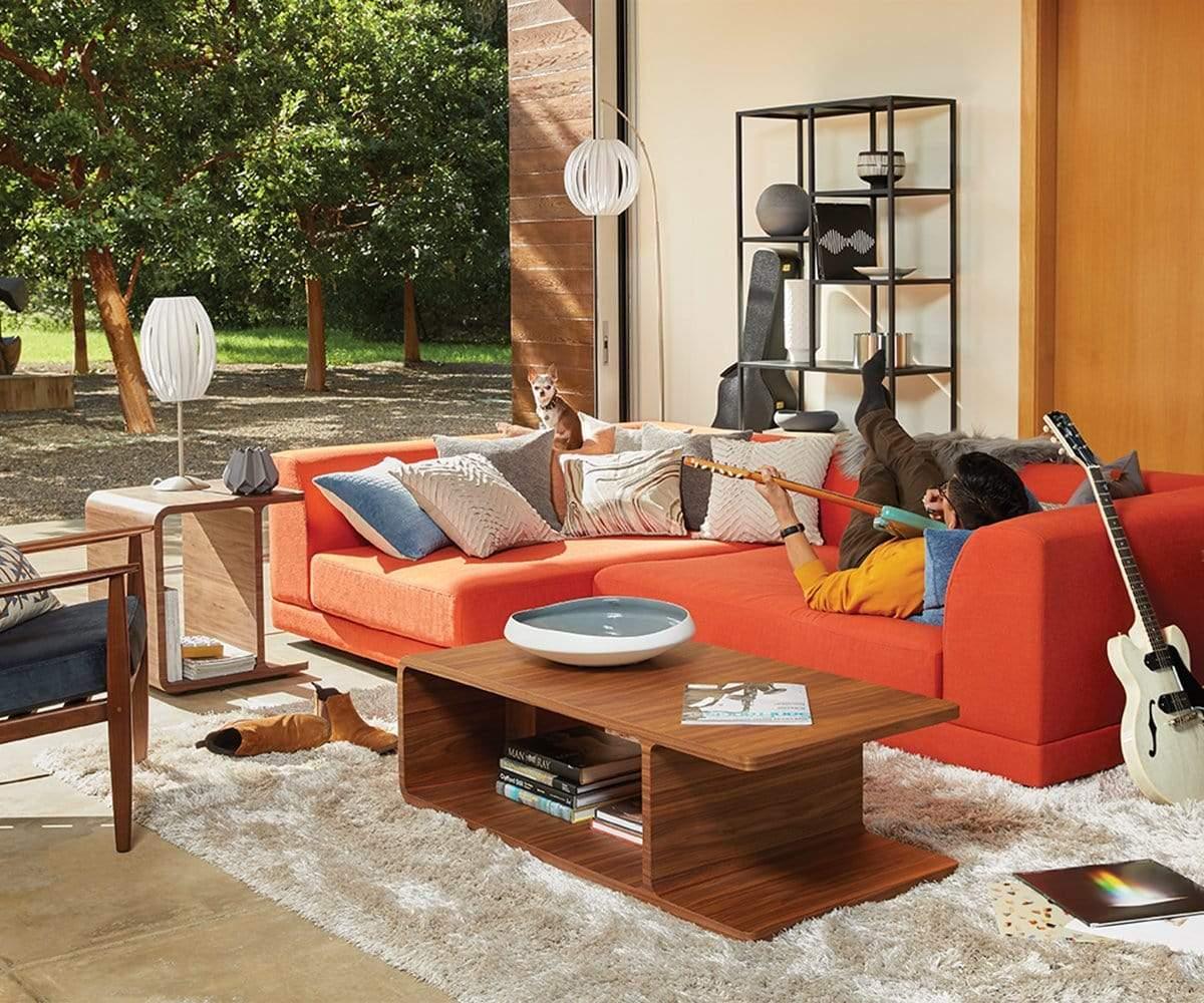 Modern Luke Coffee Table - Mid-Century Style Wooden Living Room Table for Home Decor | Perfect for Living Room, Lounge, and Office Spaces