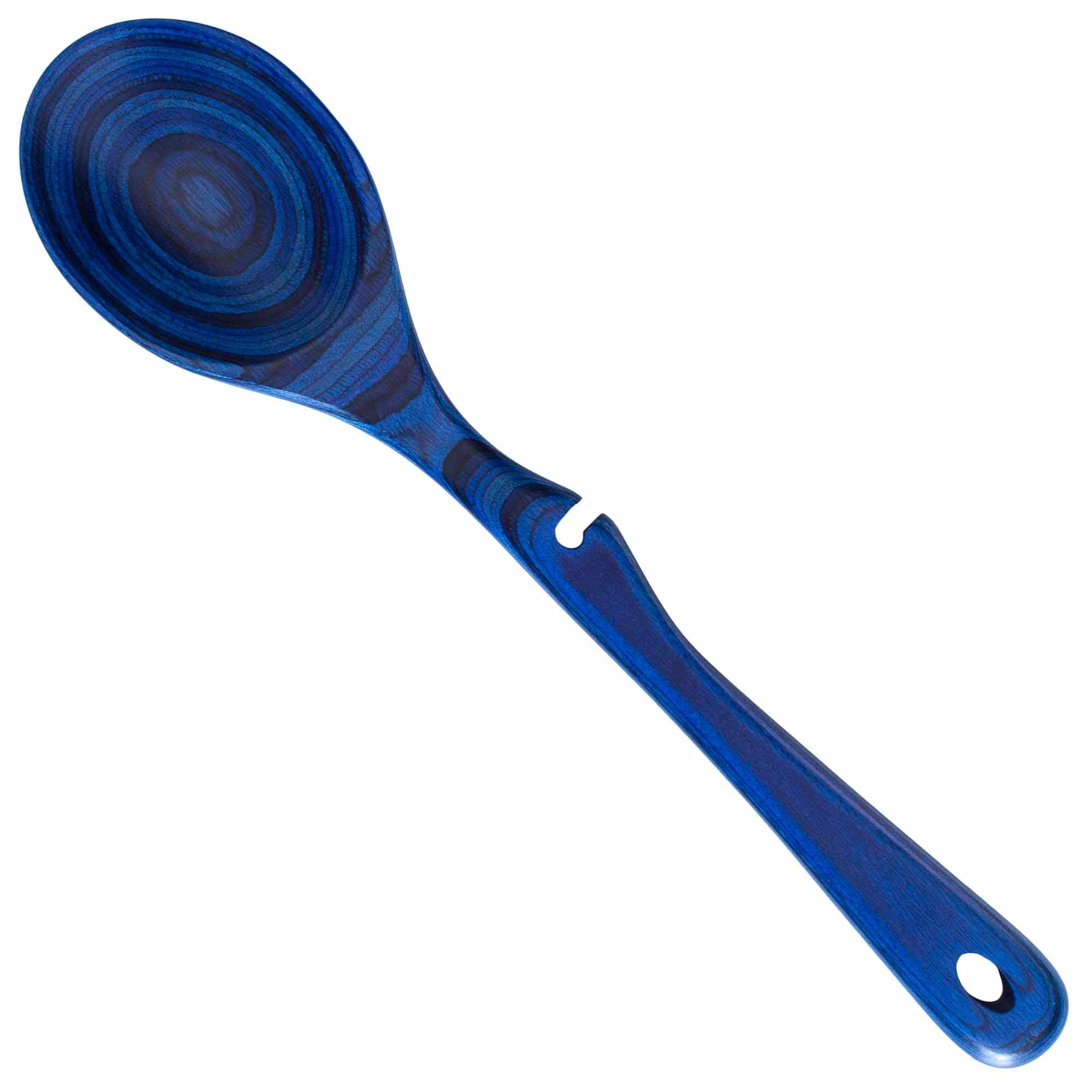 Baltique® Malta Collection Notched Cooking Spoon - Premium Wooden Kitchen Utensil for Mixing, Serving & Cooking - Perfect for Pasta, Soups & Sauces