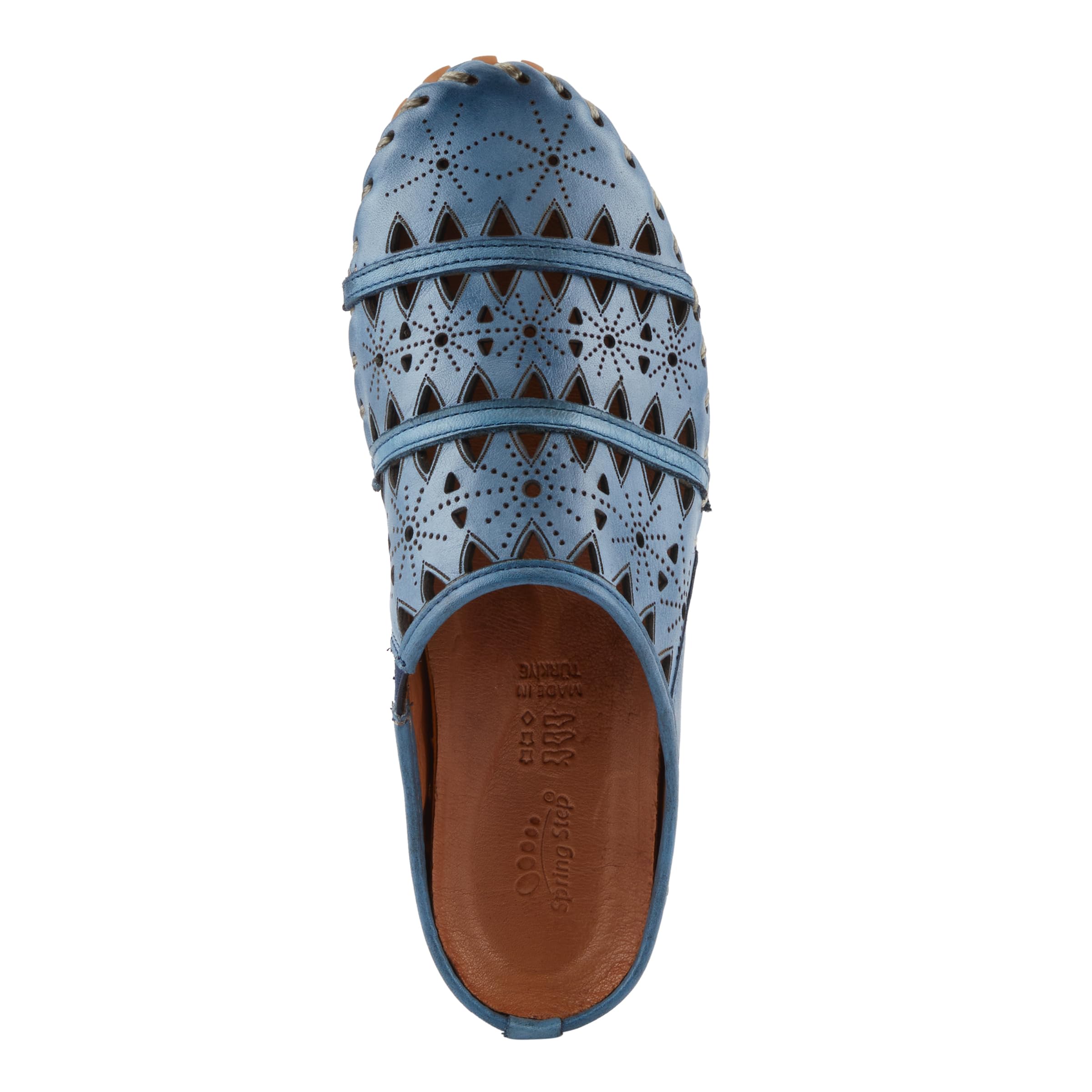 Spring Step Fusalide Women's Slip-On Clogs - Comfortable Leather Shoes with Non-Slip Rubber Outsole - Perfect for Casual Wear, Work, and Travel
