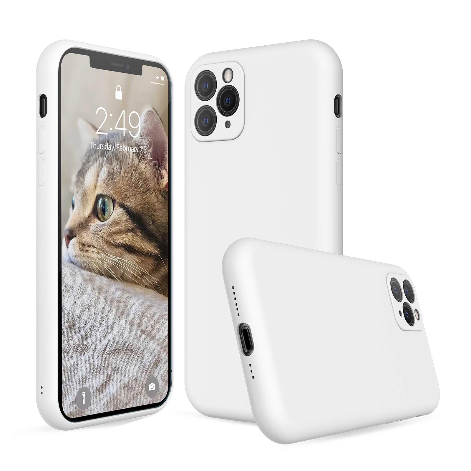 Premium White Silicone Case for iPhone 11 Pro (5.8