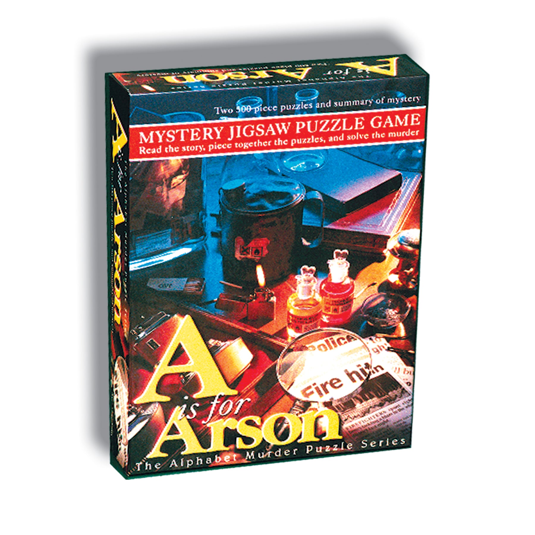 A is for Arson Murder Mystery 1000-Piece Jigsaw Puzzle - Challenging Adult Puzzle for Game Nights & Relaxation