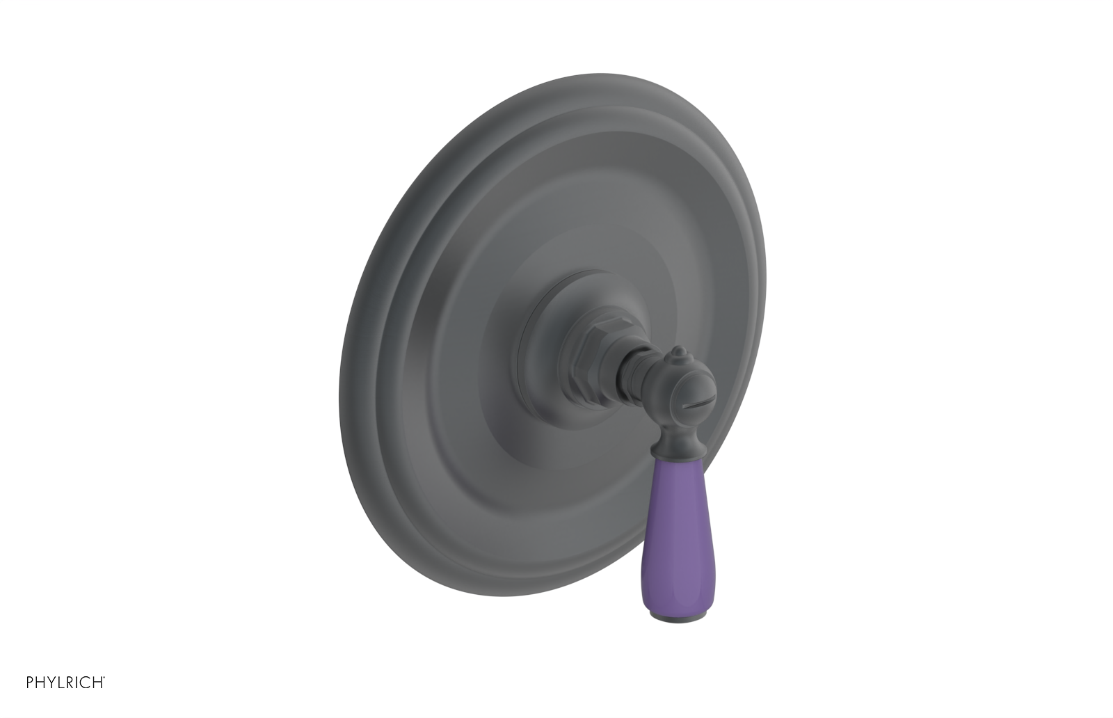 Jamestown Pressure Balance Shower Trim Kit with Purple Accents - 4