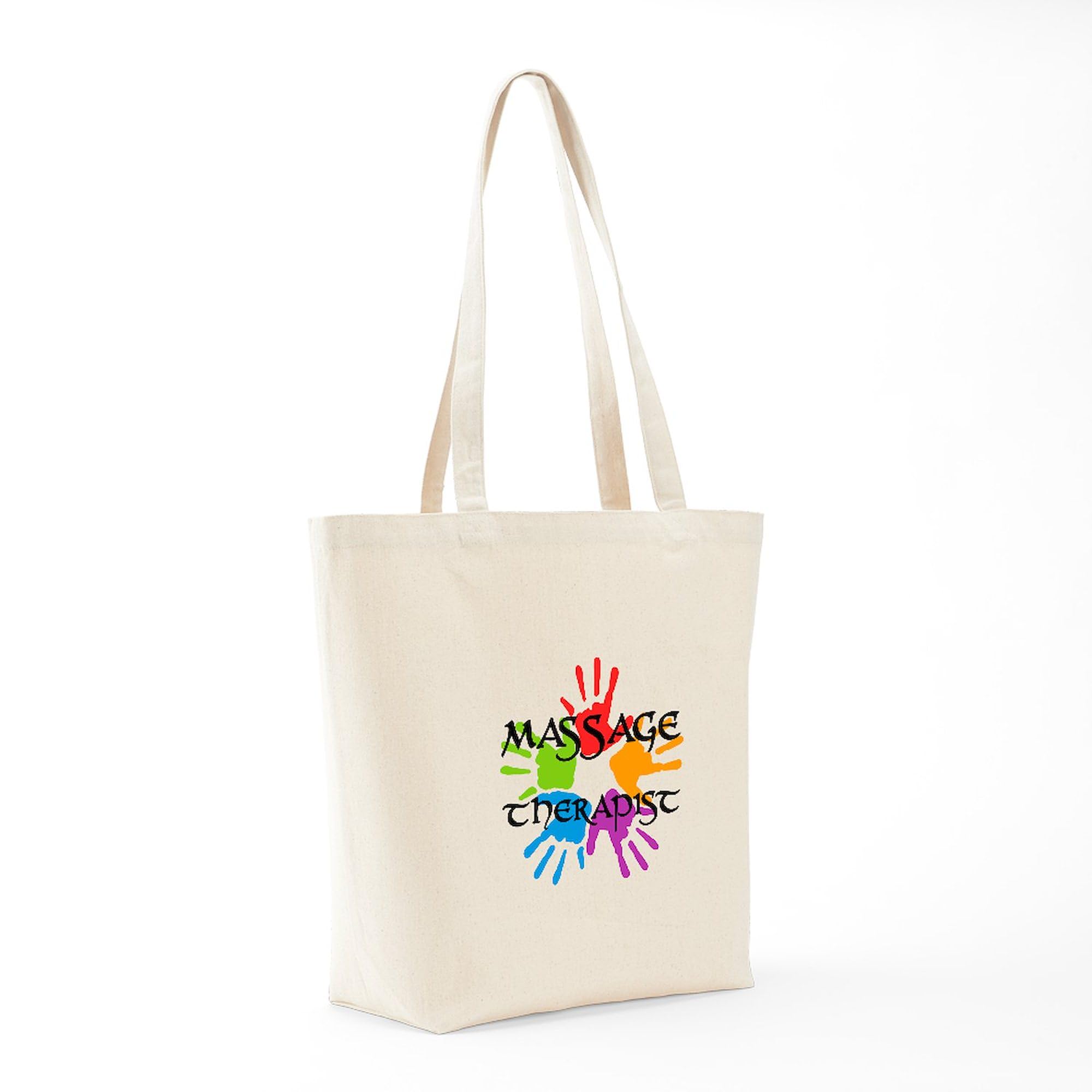 Massage Therapist Tote Bag - Natural Canvas Reusable Shopping Bag for Professionals | Perfect for Work, Gifts & Daily Use