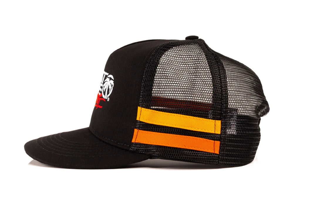 HWV Racing Gradient Trucker Hat - Adjustable Snapback Cap for Men & Women - Stylish Outdoor Sports & Casual Wear