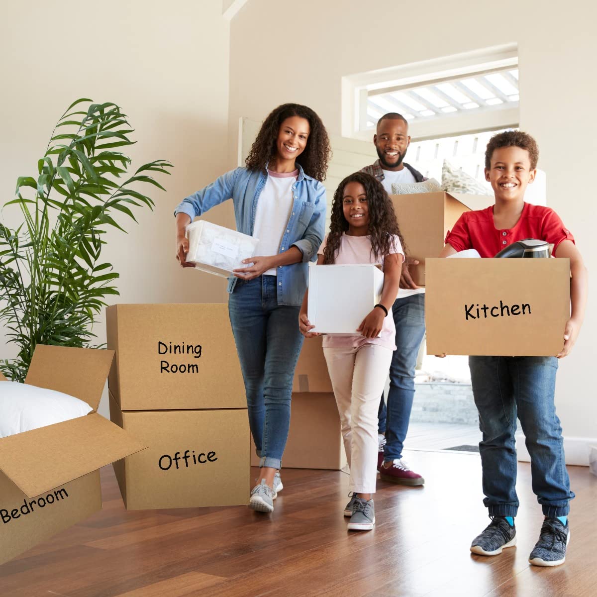 5 Room Economy Moving Kit with 67 Boxes & Packing Supplies - Perfect for Home Relocation, Office Move & Storage Organization