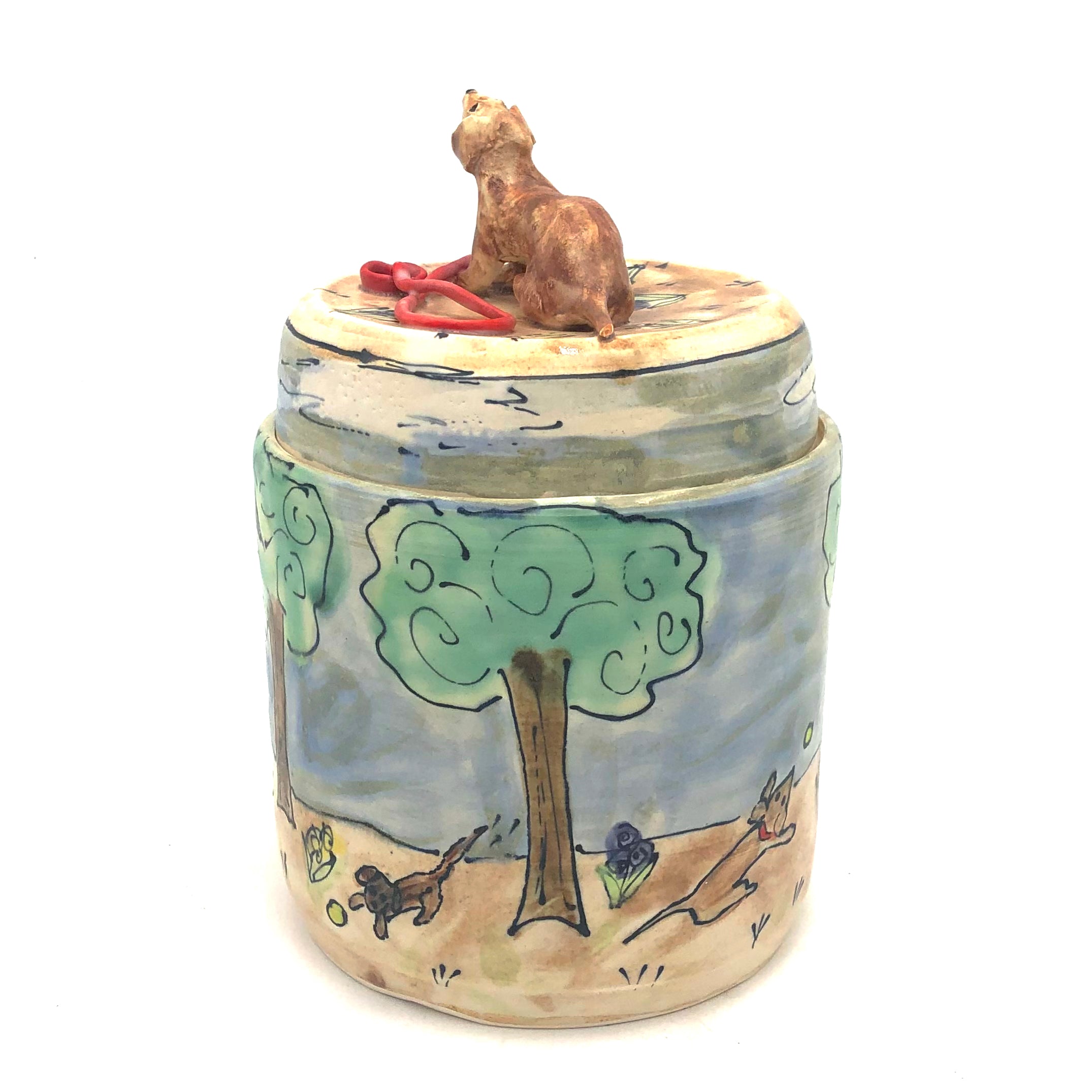 Funny Dog Treat Jar with Playful 'If You Play Ball, I'll Let You Catch It' Quote - Perfect for Pet Training & Dog Lovers' Home Decor #DS1636