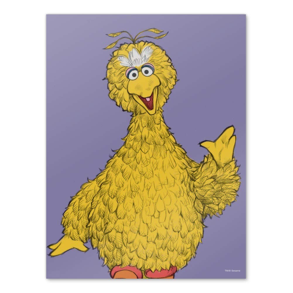 Vintage Sesame Street Big Bird Metal Sign - Retro Home & Office Decor for Fans - Perfect for Living Room, Bedroom, or Office Wall Art