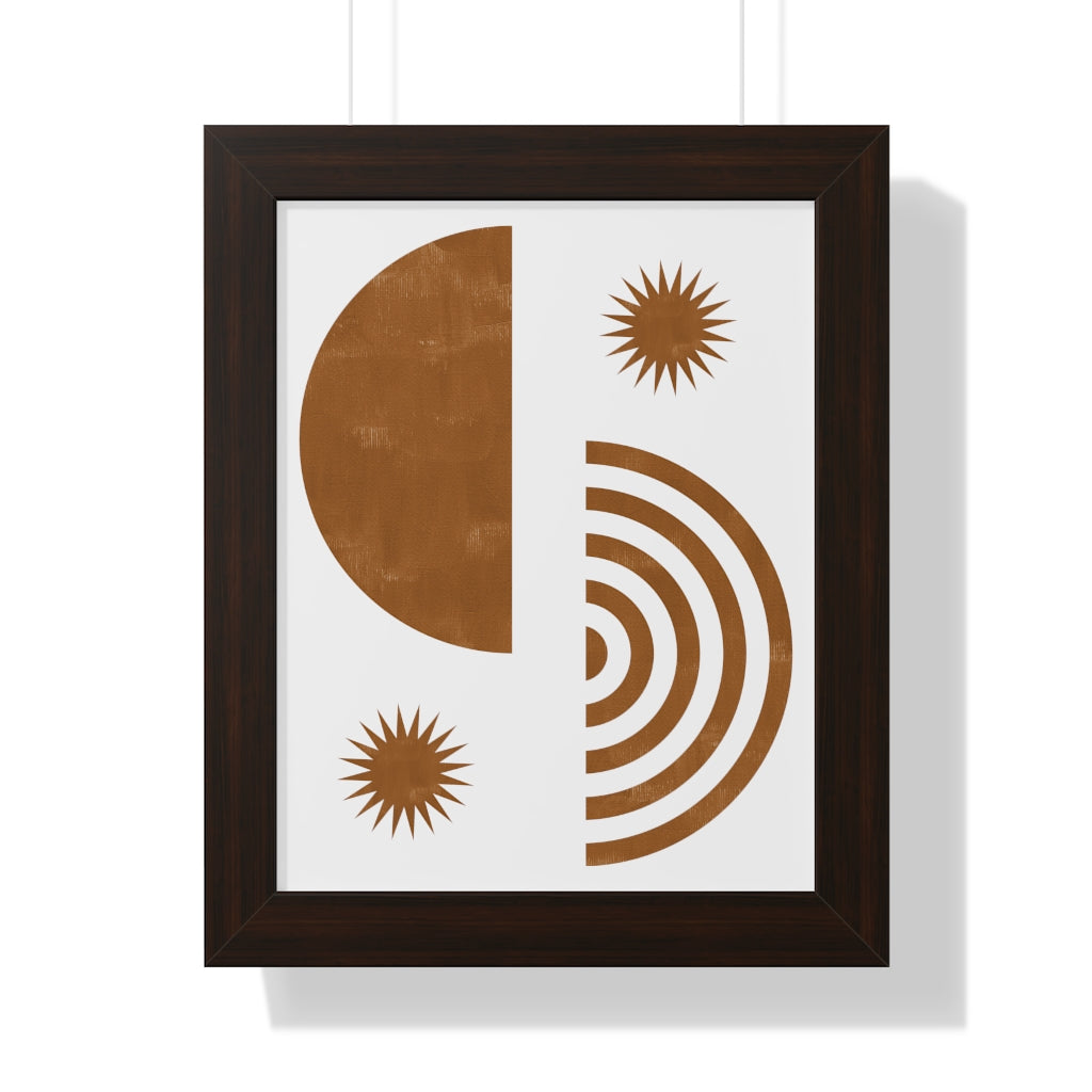 Simple Modern Framed Vertical Poster - Elegant Wall Art Decor for Home & Office - Perfect for Living Room, Bedroom, or Workspace