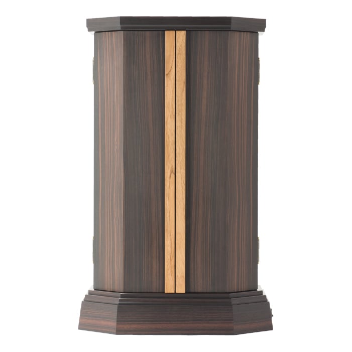 Premium Ebony Butsudan Buddhist Altar - Sunshine Silver Finish | Home Meditation & Prayer Space Decor