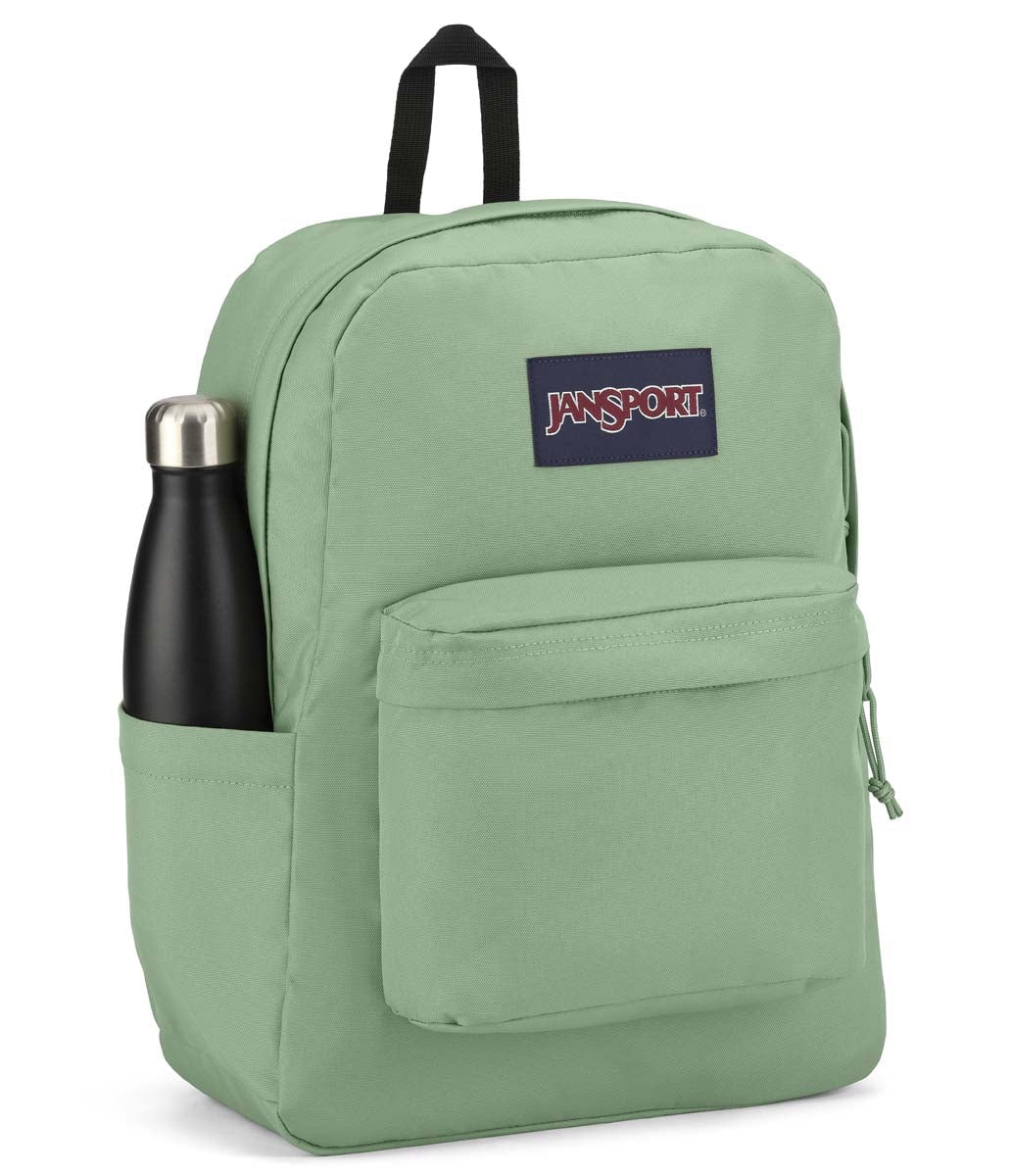 JanSport SuperBreak Plus Backpack - Lightweight Laptop Backpack for School & Travel, Durable Loden Frost Green, Fits 15