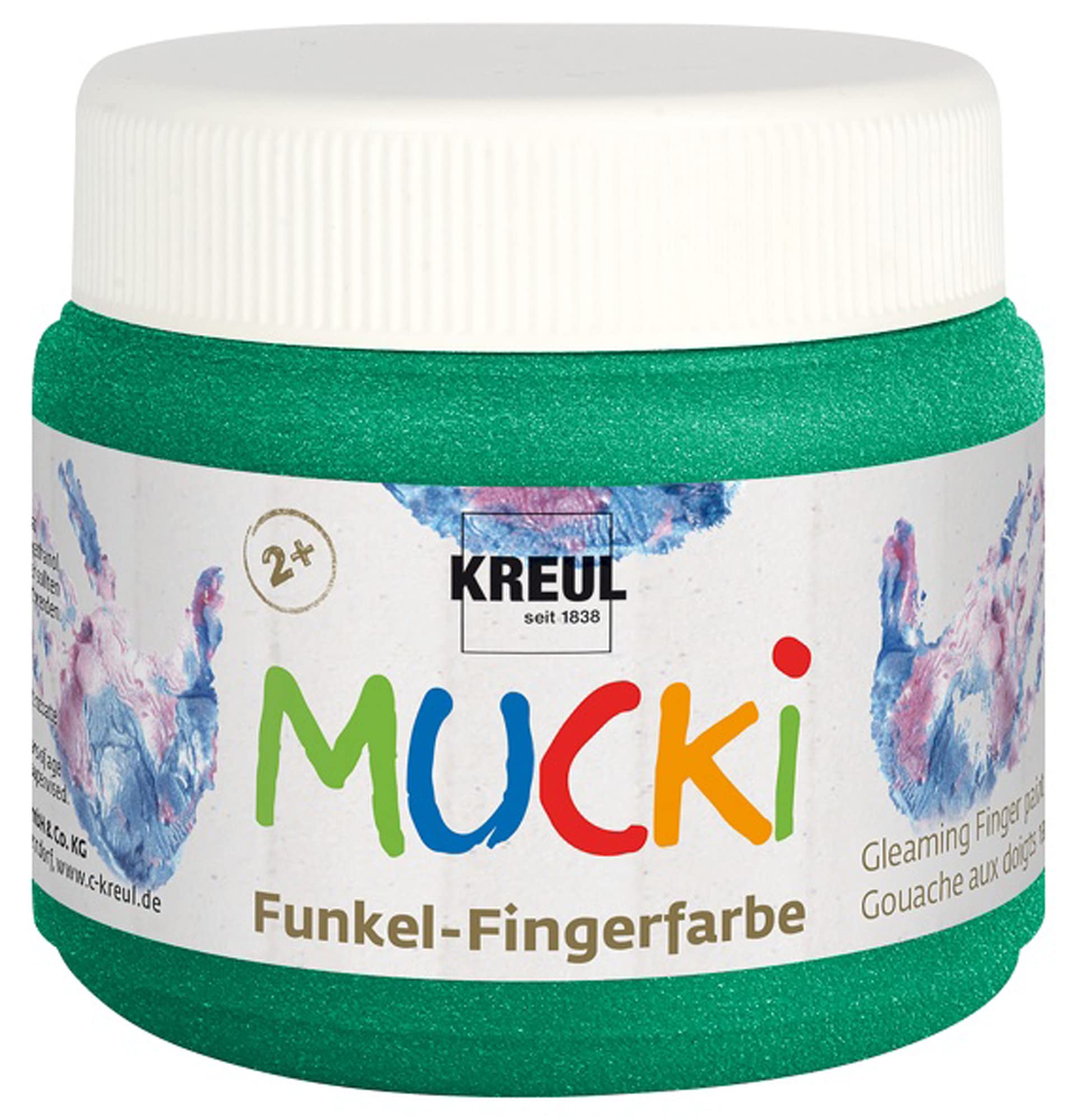 Mucki Sparkle Finger Paint Fairy Dust - Non-Toxic Washable Glitter Paint for Kids, Arts & Crafts, DIY Projects - Perfect for Birthday Parties, Classroom Activities & Creative Play