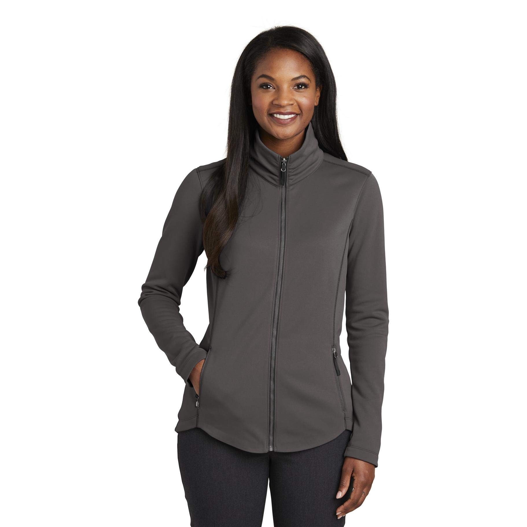 Port Authority Women's Smooth Fleece Jacket - Soft & Cozy Pullover for Work, Outdoor & Casual Wear | Lightweight Warm Layering for Office, Hiking & Everyday Comfort