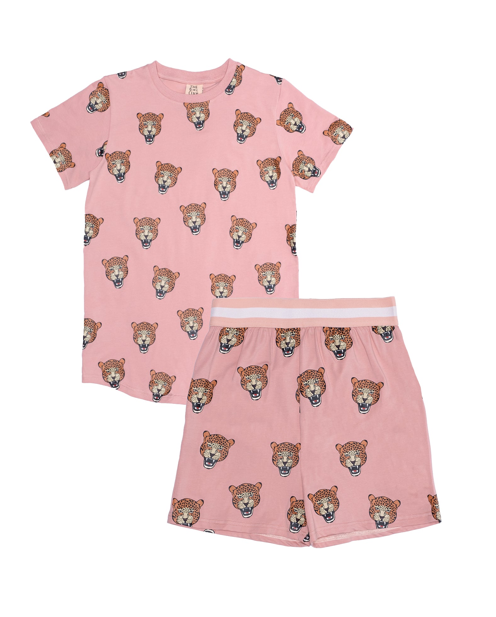 Girls Leopard Print Summer Pajama Set - Soft & Comfortable Sleepwear for Kids - Perfect for Sleepovers, Bedtime & Lazy Weekends