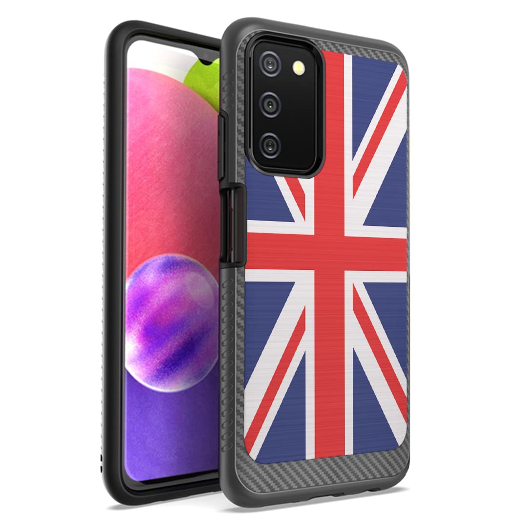 Shockproof Heavy Duty Phone Case for Samsung Galaxy A03S - Rugged Protective Cover with Union Jack Flag Design for Men & Women | Perfect for Outdoor Activities, Work & Daily Use