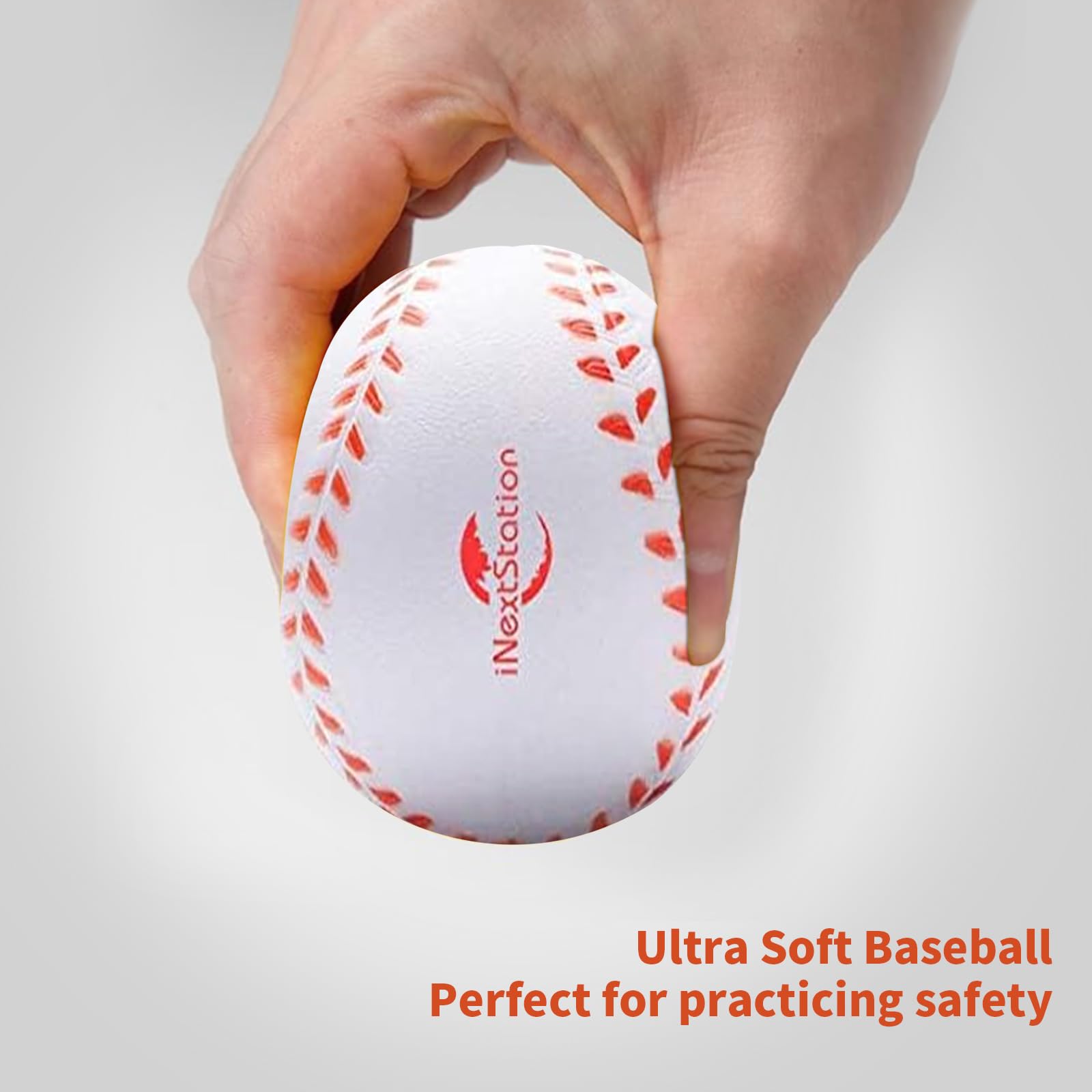 iNextStation Soft Foam Baseballs - 12 Pack, 9 Inch Practice Baseballs for Kids & Teens | Perfect for Backyard Training, T-Ball Practice & Indoor Baseball Games