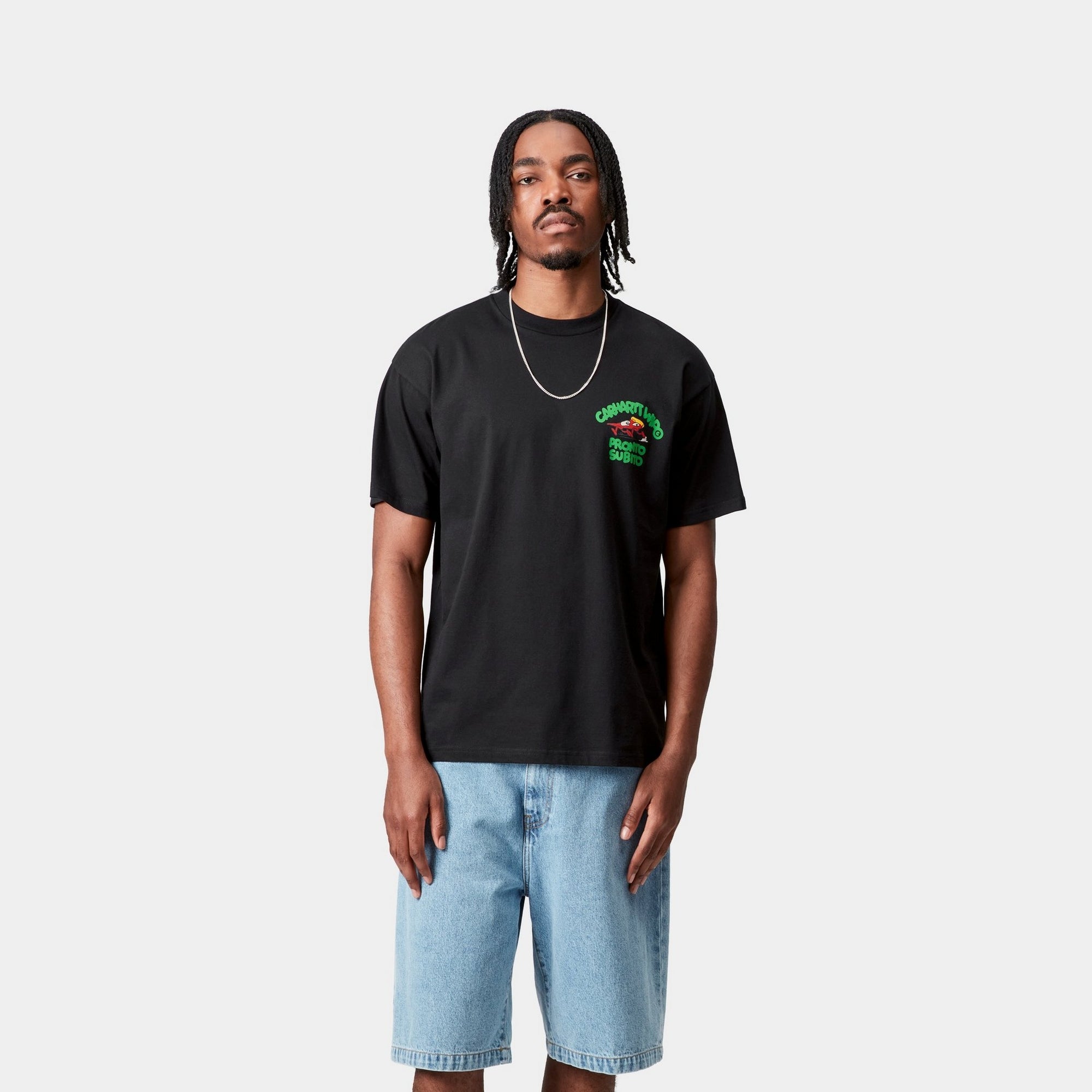 Pronto Men's Black T-Shirt | Comfortable Cotton Tee for Casual Wear, Gym & Everyday Outfits