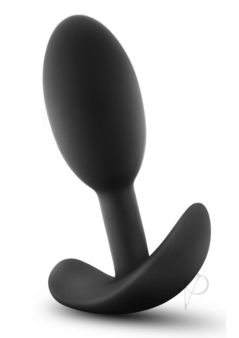 Premium Platinum Silicone Vibrating Anal Plug - Small Black | Discreet & Comfortable Design for Beginners | Perfect for Solo Play & Couples Exploration