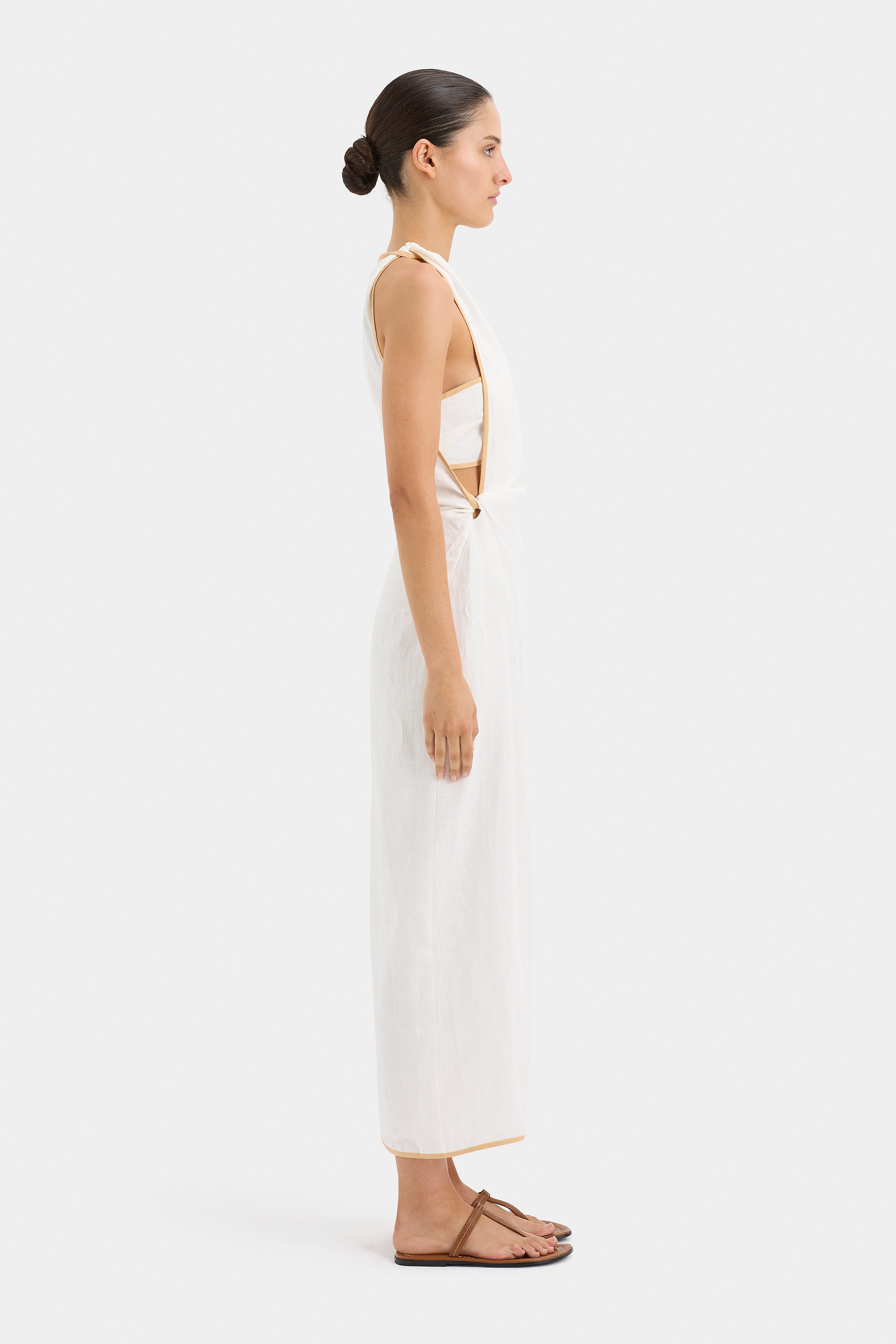Noemi Cut Out Midi Dress - Elegant Women's Summer Party Dress with Flattering Fit | Perfect for Cocktail Parties, Date Nights & Special Occasions