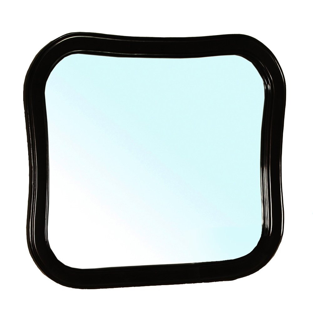 203037-MIRROR-ES Solid Wood Frame Mirror, Espresso Brown - Full Length Wall Mirror for Bedroom, Living Room & Entryway Decor