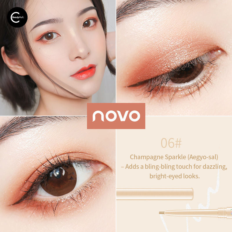 NOVO Precision Eyeliner Pencil - Waterproof & Smudge Proof Eye Liner for Long Lasting Makeup - Perfect for Everyday Wear, Party & Special Occasions