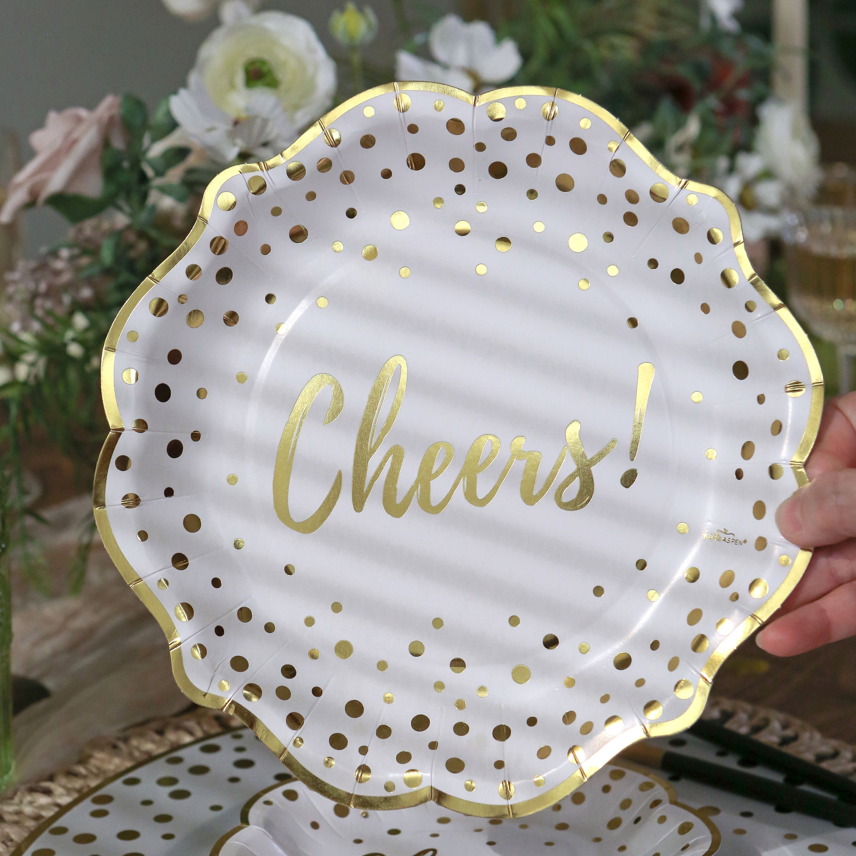 Cheers 72-Piece Disposable Party Tableware Set for 24 Guests - Premium Plates, Cups, Forks & Napkins - Perfect for Birthday, Wedding & Holiday Celebrations