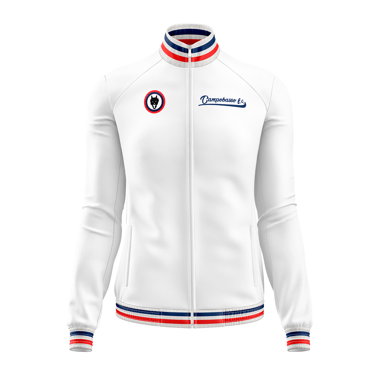 Campobasso FC Women's Travel Jacket - Lightweight Waterproof Windbreaker for Outdoor Adventures (White) | Perfect for Hiking, Camping & Travel