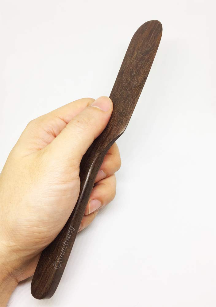 3-Piece Wooden Gua Sha Massage Set - Curve Knife & Dagger Shape Scraping Tools for Face, Neck & Back Pain Relief - Natural Body Massager for Thai Therapy & Relaxation at Home or Spa