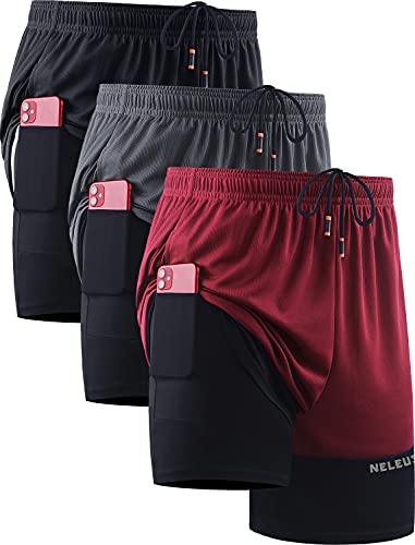 6094 Black/Grey/Red,3 Pack