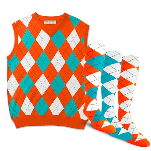 Orange/White/Teal