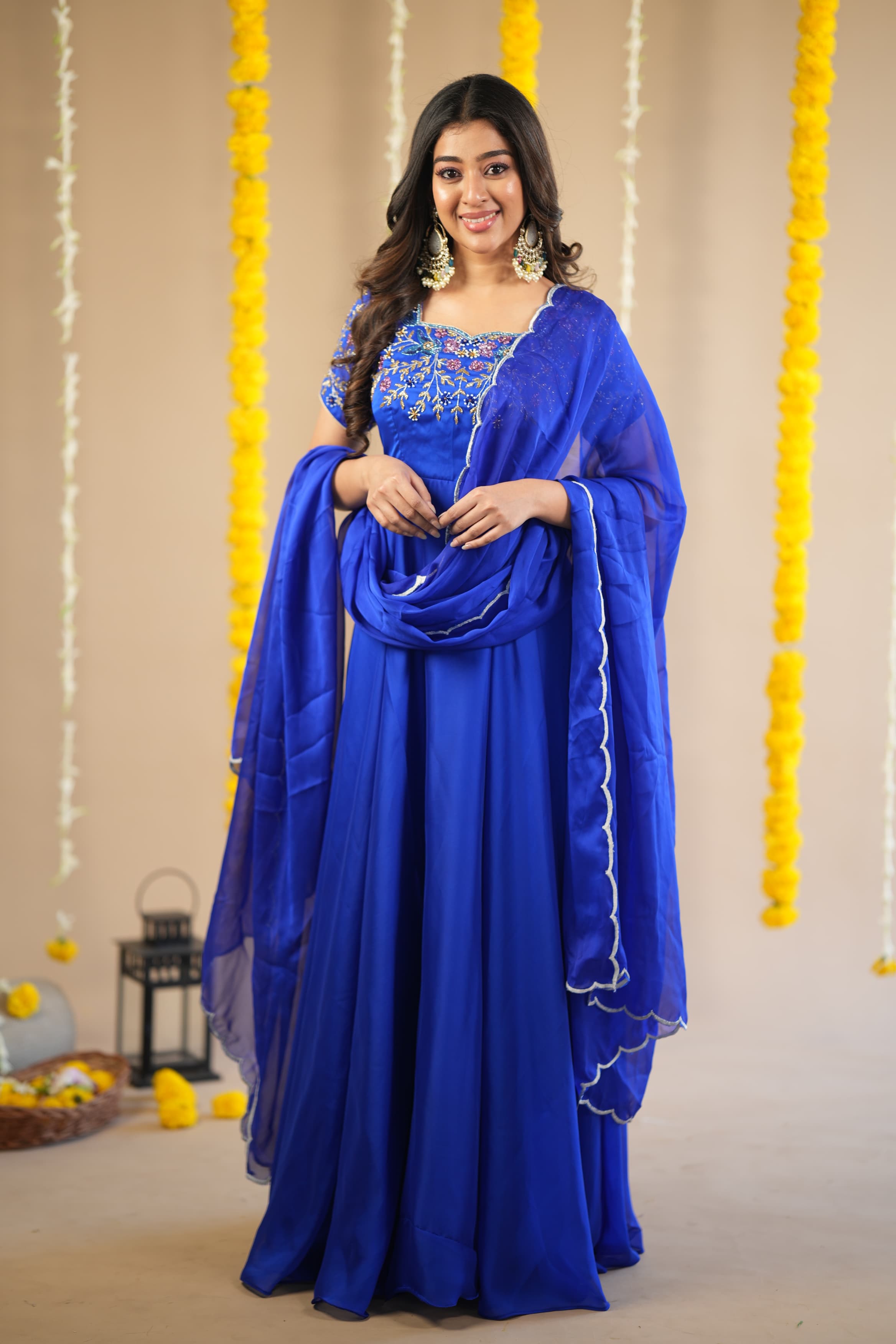 DD631 Nethra Premium Designer Anarkali Dress - Elegant Indian Party Wear for Women, Perfect for Weddings, Festivals & Special Occasions