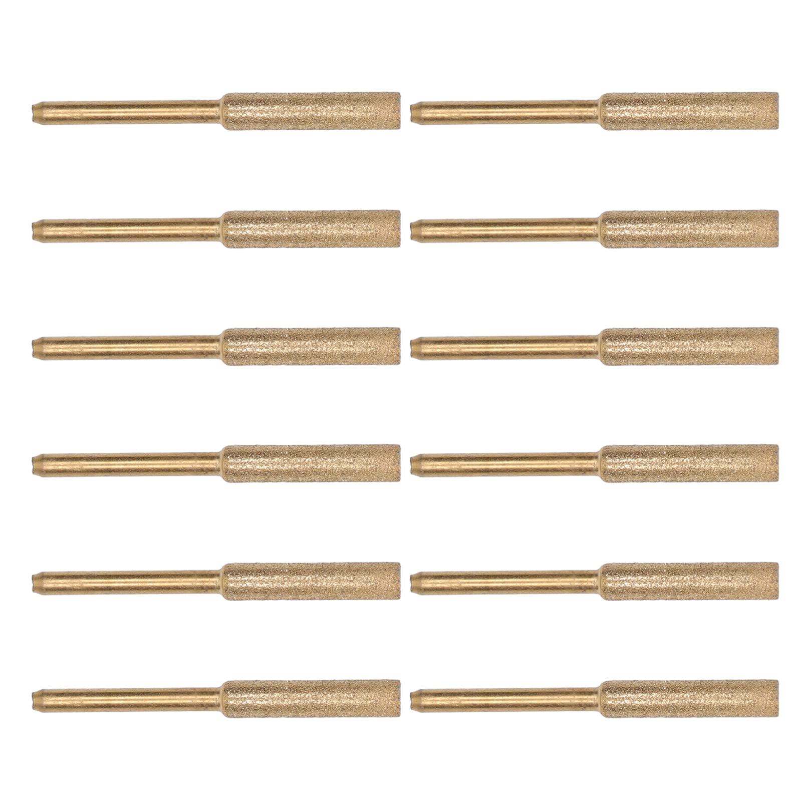 12 Pcs Chainsaw Grinding Stone - 4.8mm Durable Emery Grinding Head for 325 Chain - Perfect for Sharpening Chainsaw Blades & DIY Woodworking Projects