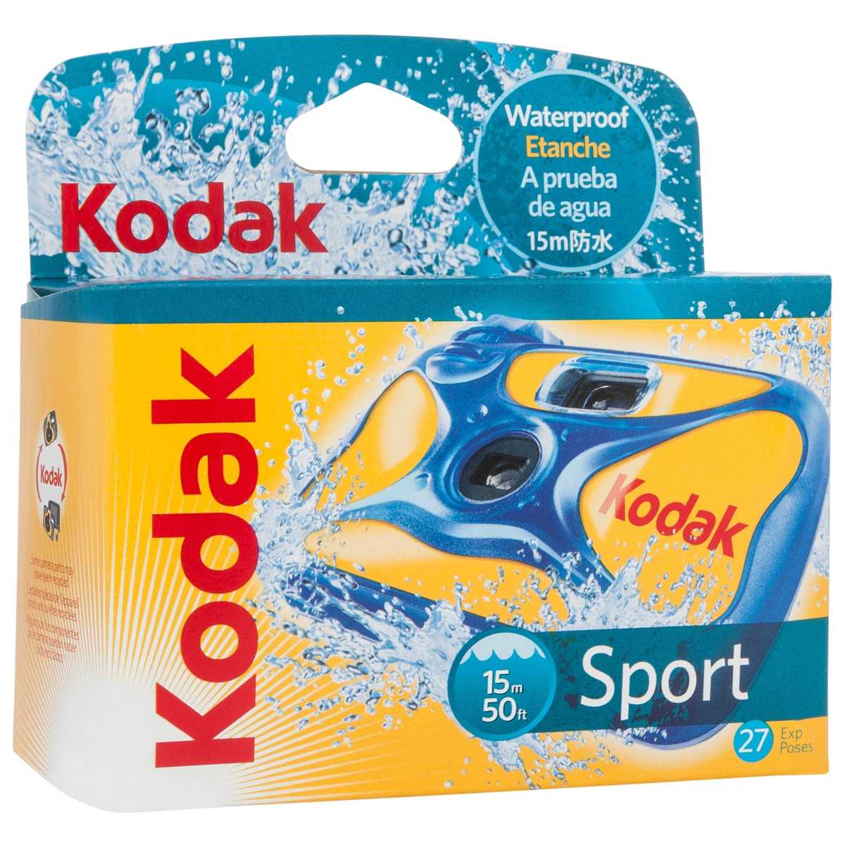 Kodak Waterproof Disposable Film Camera 27 Exposures - Perfect for Beach, Pool & Outdoor Adventures
